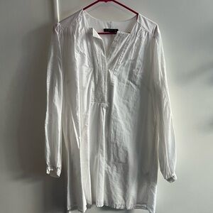 Banana Republic Ivory Embroidered Dress